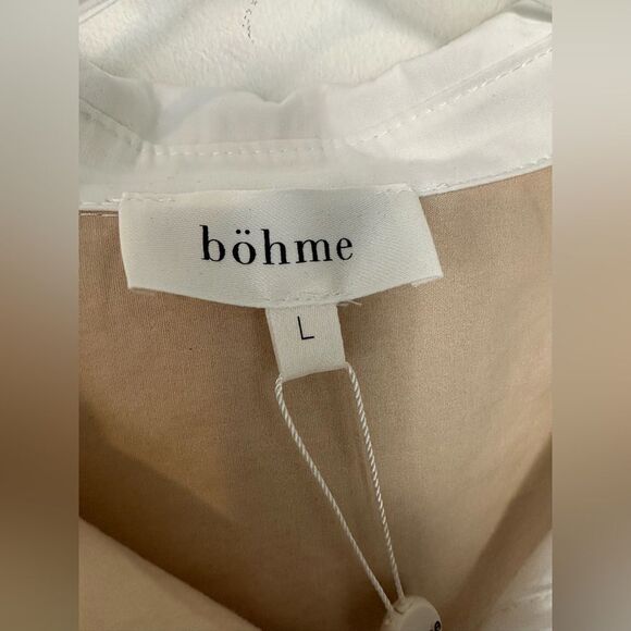 Bohme 2 Tone Colorblock Front Button Women’s Top L (NWT) - Picture 5 of 5